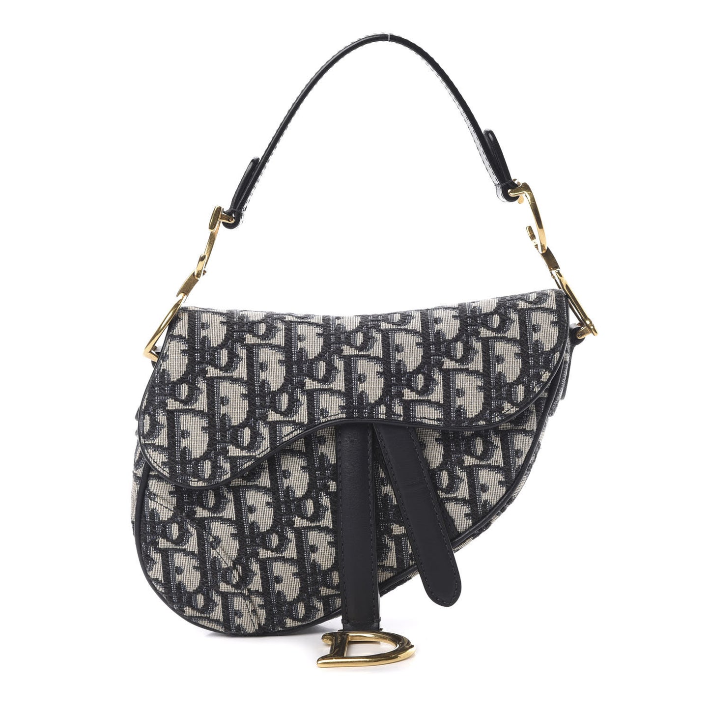Oblique Mini Saddle Bag Blue