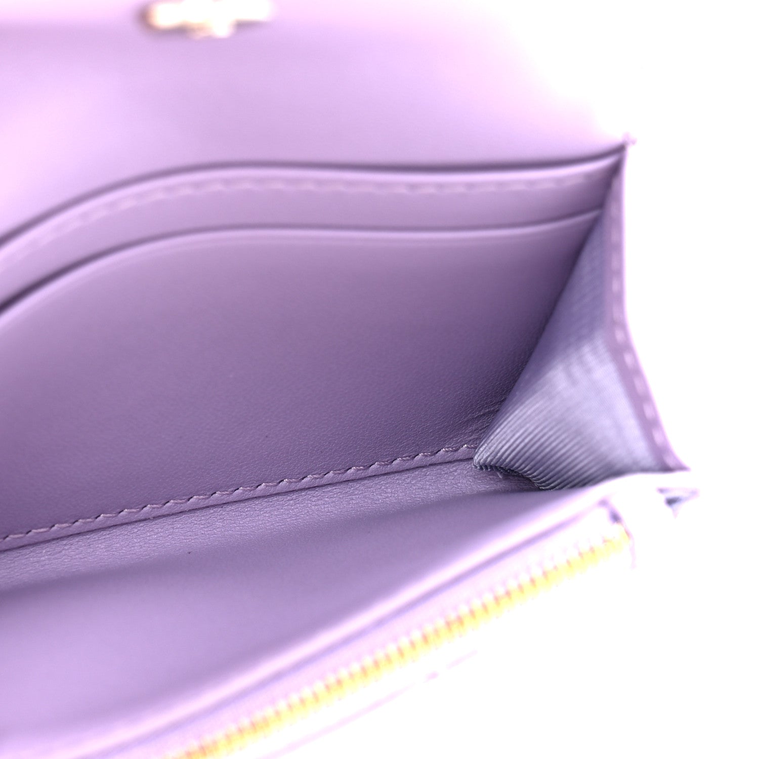Christian Dior Lambskin Cannage Miss Dior Glycine Wallet Purple 5 of 9