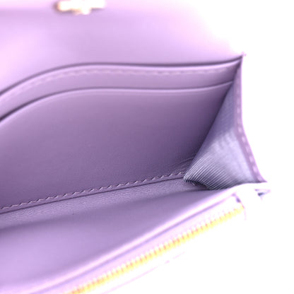 Christian Dior Lambskin Cannage Miss Dior Glycine Wallet Purple 5 of 9