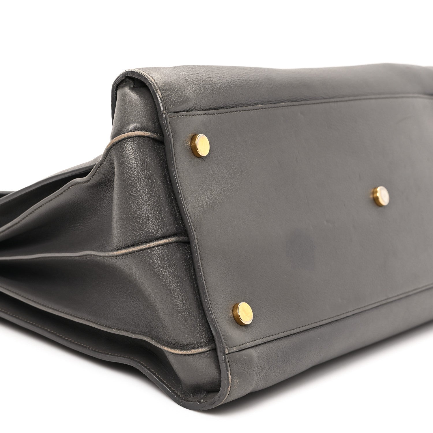 Saint Laurent Calfskin Large Sac de Jour Carryall Grey 10 of 14