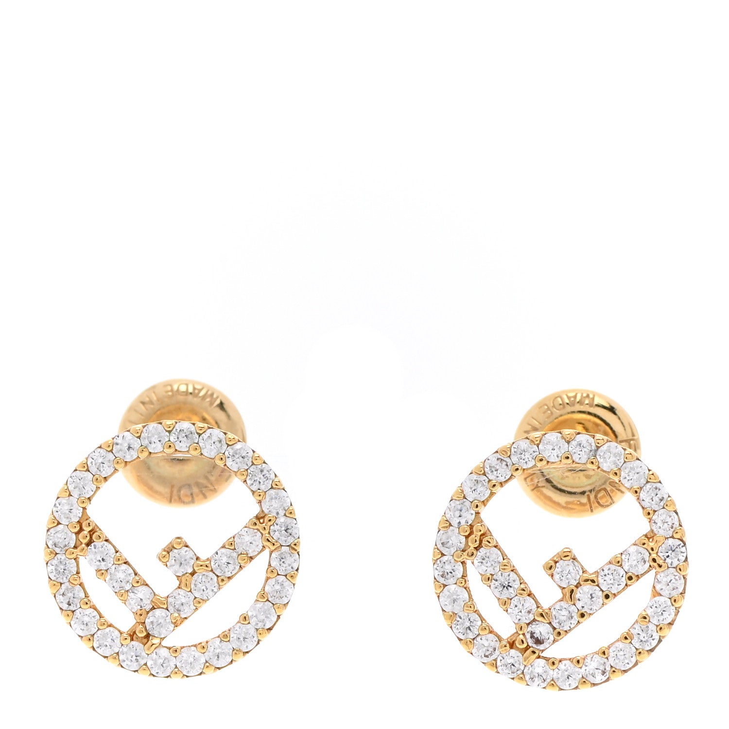 Fendi Metal Crystal F is Fendi Earrings Gold 1 of 5