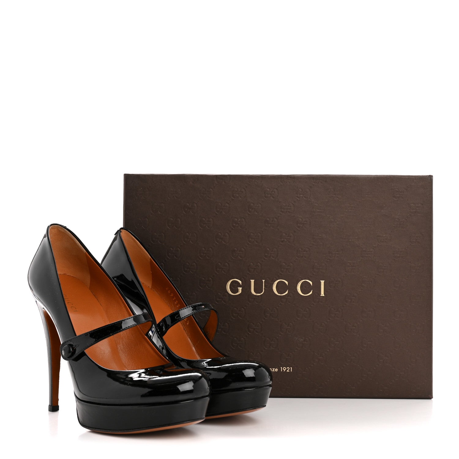 Gucci Vernice Crystal Betty Mary Jane Platform Pumps 36.5 Black 11 of 11