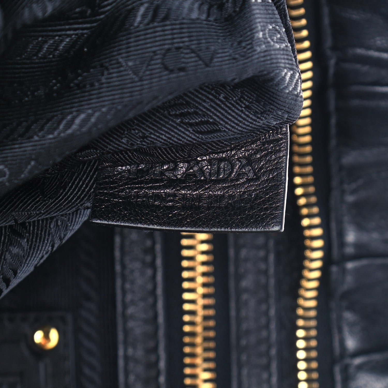 Prada Nappa Gaufre Clutch Nero Black 8 of 11
