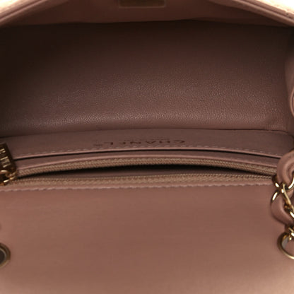 Chanel Lambskin Quilted Mini Square Flap Beige 5 of 13