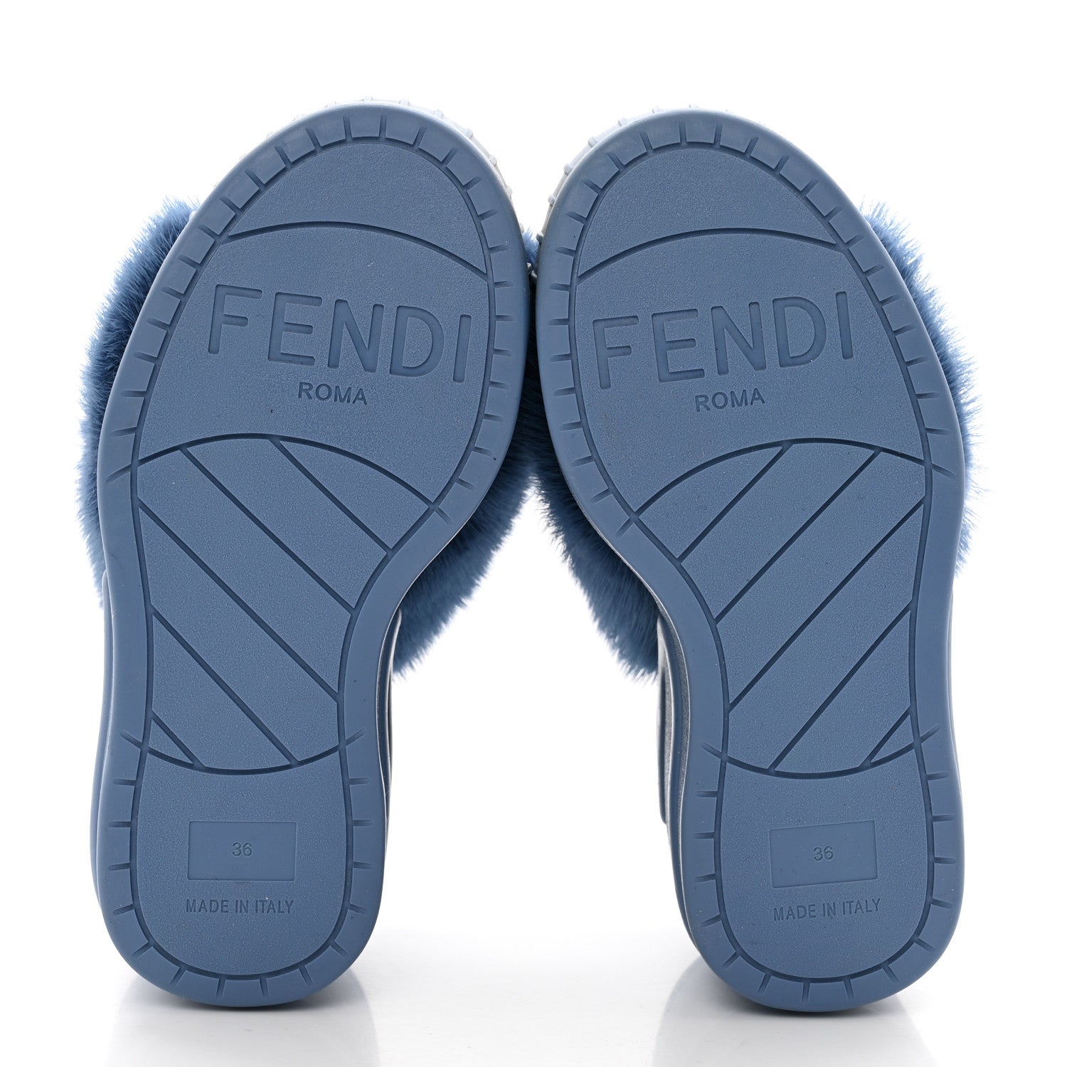 Fendi Mink Fashion Show Platform 140mm Slide Sandals 36 Perfect 5 of 7