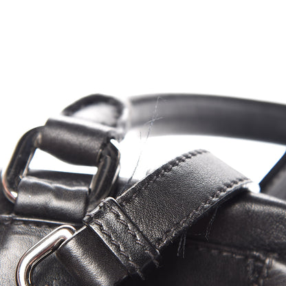 Prada Soft Calf Pleated Tote Black 9 of 11