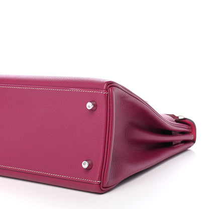 Hermes Epsom Candy Kelly Retourne 32 Tosca Rose Tyrien 21 of 25