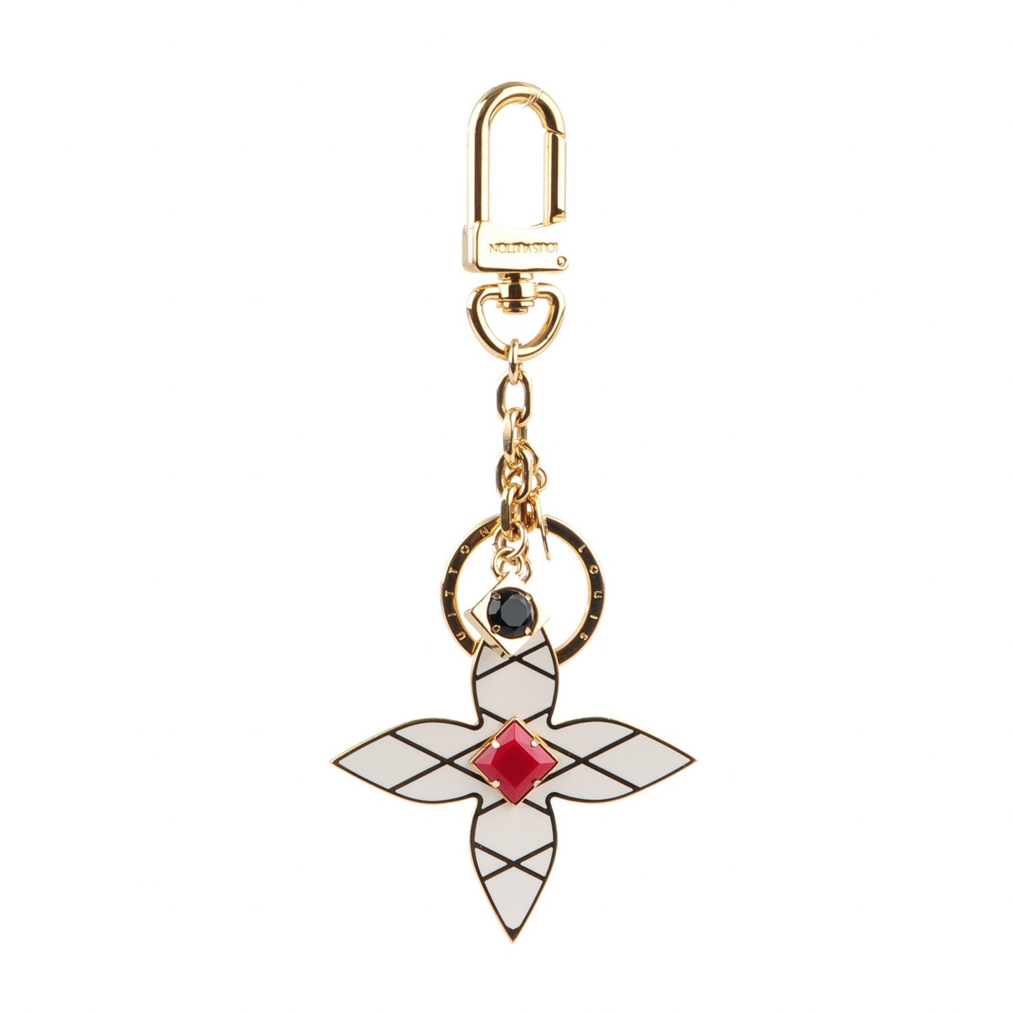 Malletage Flowers Bag Charm Key Holder