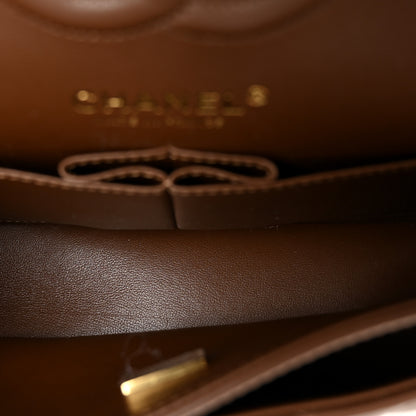 Chanel Lambskin Quilted Small Double Flap Brown 5 of 10