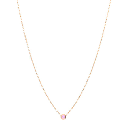 Cartier 18K Pink Gold Pink Sapphire D'Amour Pendant Necklace 1 of 5