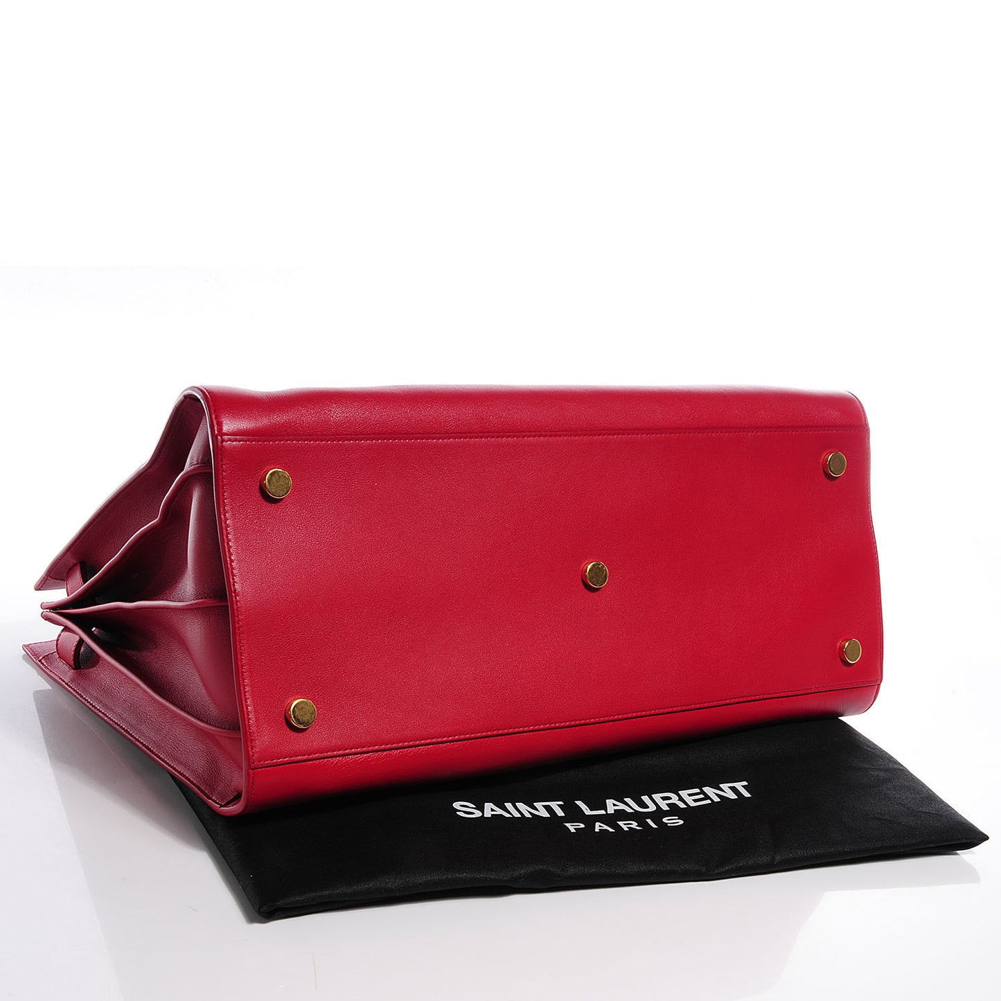 Smooth Grained Calfskin Large Sac de Jour Carryall Rouge Orient