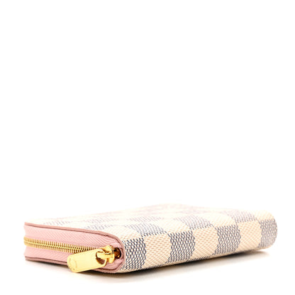 Louis Vuitton Damier Azur Zippy Coin Purse Rose Ballerine 4 of 7
