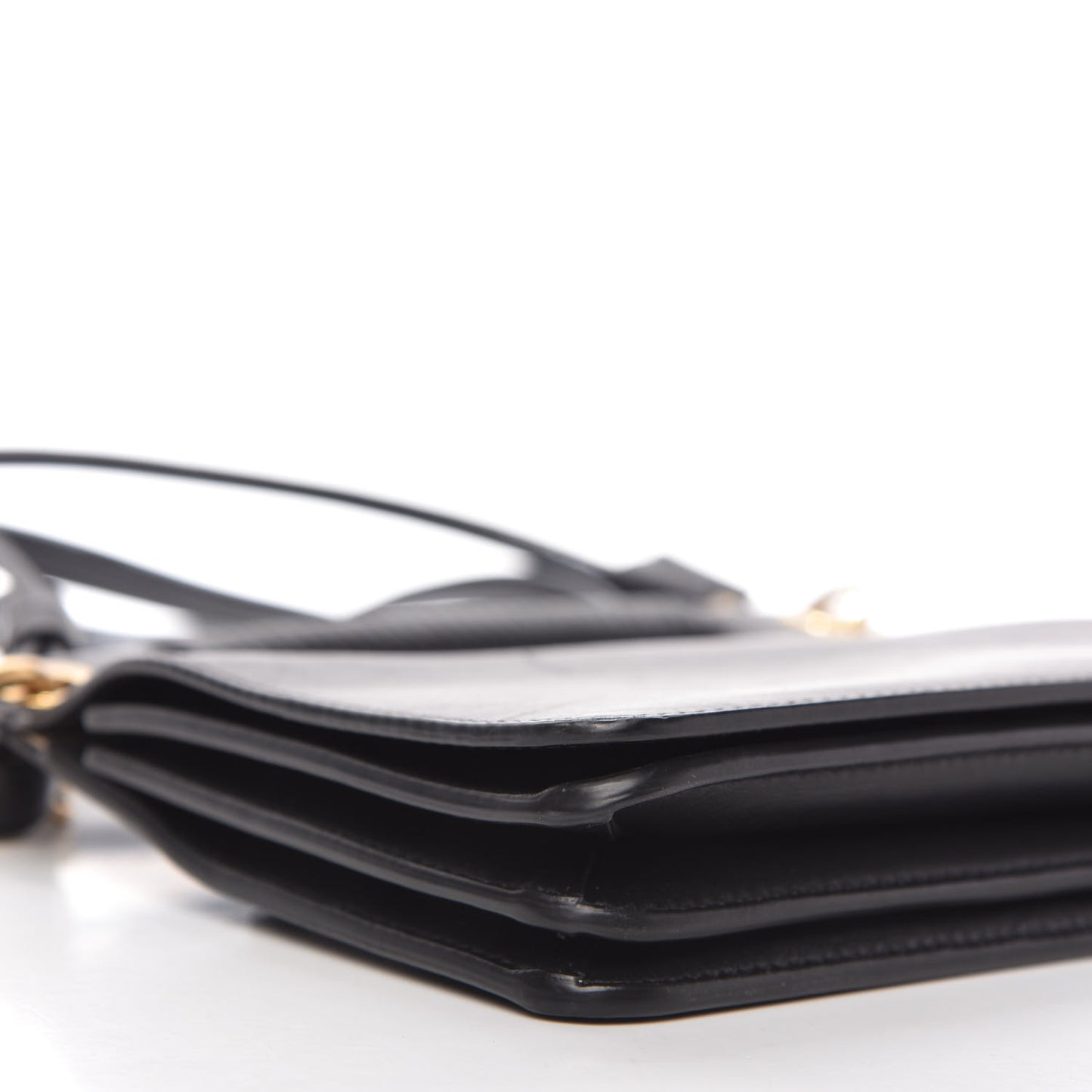 Calfskin Small Whip Top Handle Crossbody Black