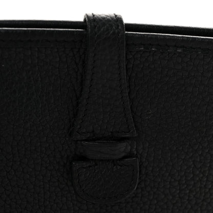 Hermes Taurillon Clemence Evelyne II PM  Black 12 of 12