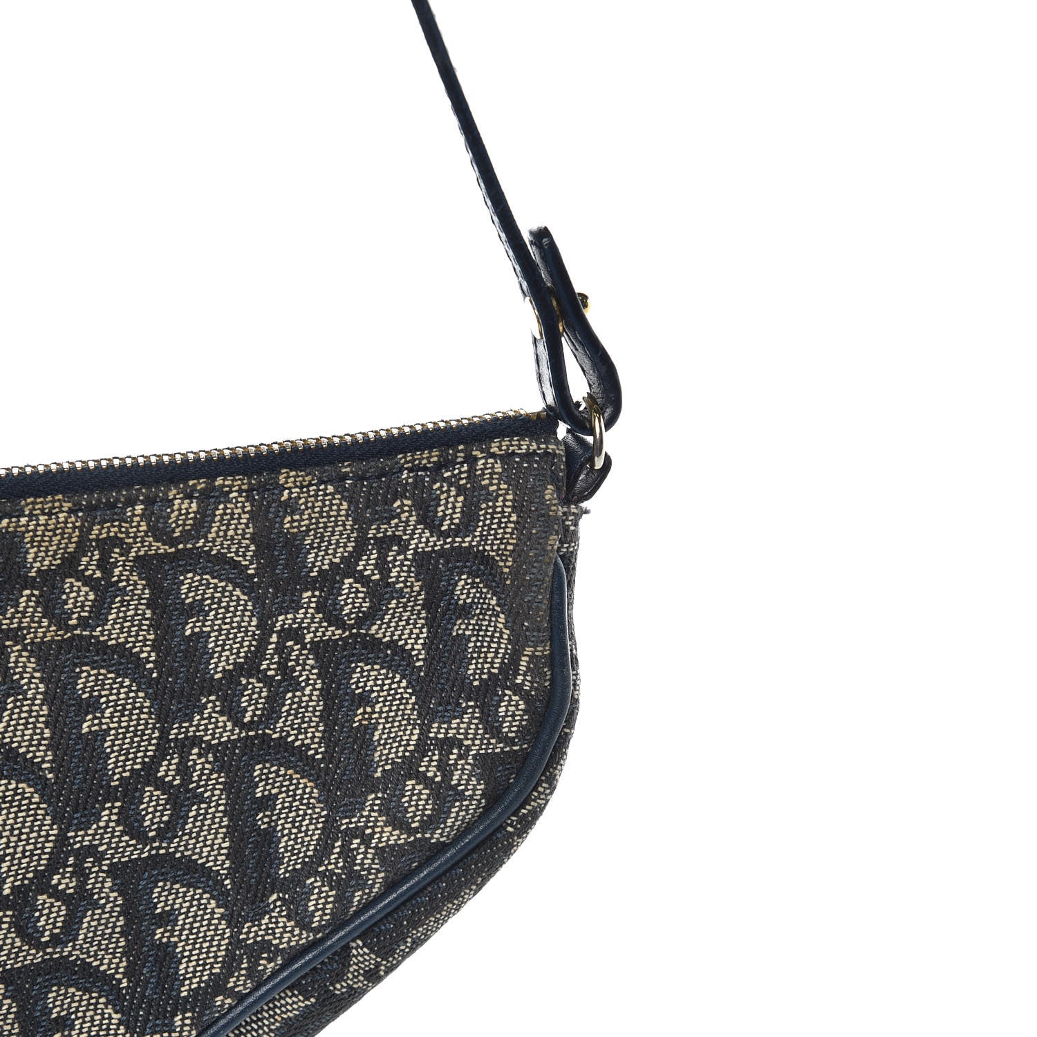 Christian Dior Monogram Mini Saddle Pochette Navy 12 of 13