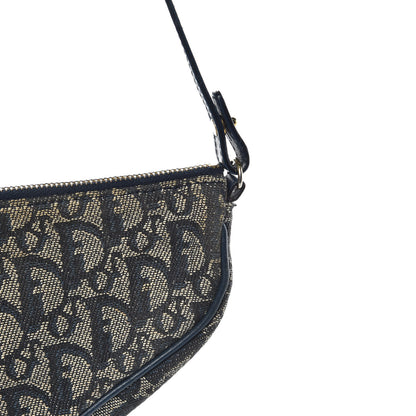 Christian Dior Monogram Mini Saddle Pochette Navy 12 of 13