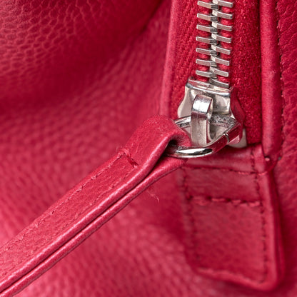 Chanel Soft Caviar Quilted CC Timeless Tote Red 6 of 15