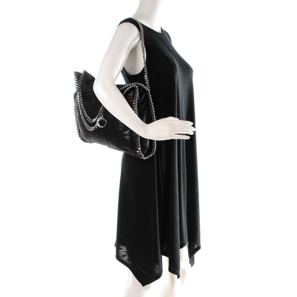 Stella McCartney Shaggy Deer Falabella Fold Over Tote Black 2 of 7