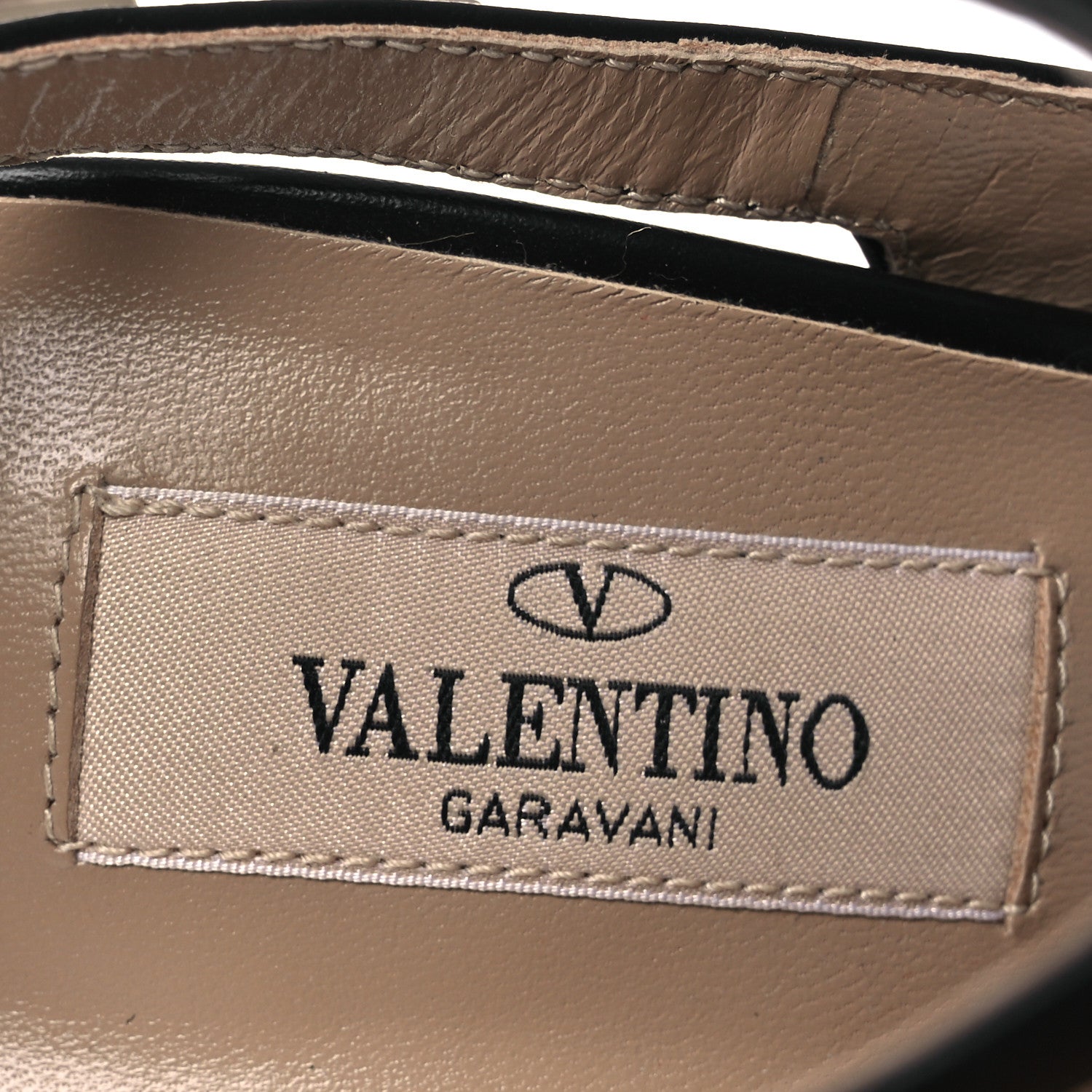 Valentino Garavani Calfskin Nappa Rockstud Ankle Strap 100mm Pumps 37 Black 9 of 14