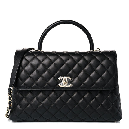 Chanel Caviar Quilted Medium Coco Handle Flap Black 1 of 10