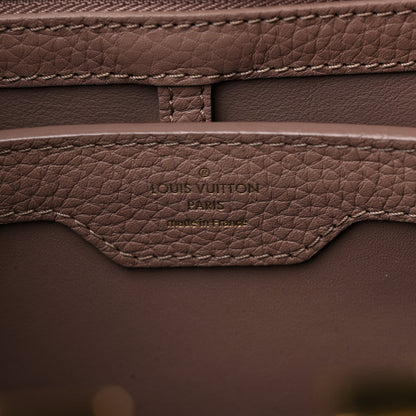 Louis Vuitton Taurillon Lambskin Capucines PM Taupe 6 of 8