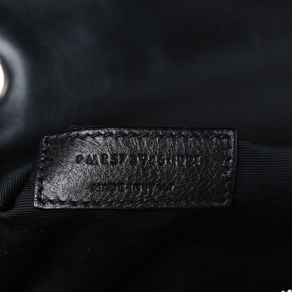 Saint Laurent Calfskin Y Quilted Monogram Medium Loulou Chain Satchel Black 8 of 11