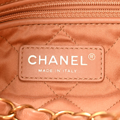 Chanel Shiny Calfskin Quilted Chanel 22 Camel 7 of 14