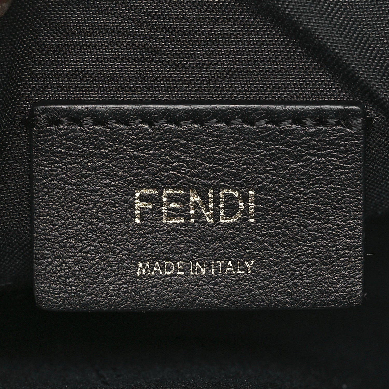 Fendi Vitello Century Bi-Color FF 1974 Embossed Mini Camera Case Maya Black 6 of 10
