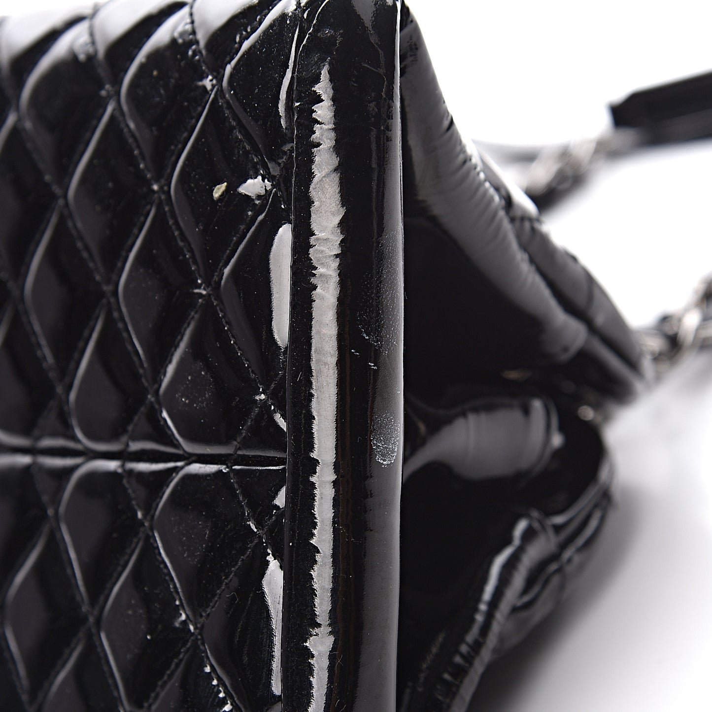 Patent Quilted Medium Just Mademoiselle Black