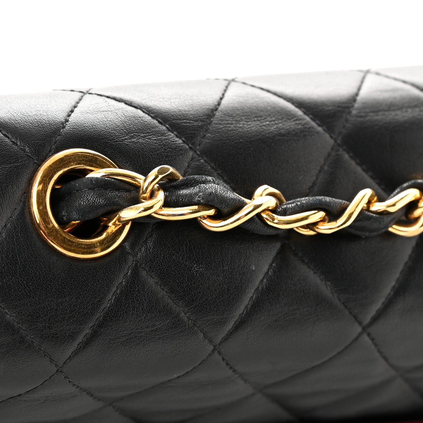 Lambskin Quilted XL Jumbo Single Flap Black