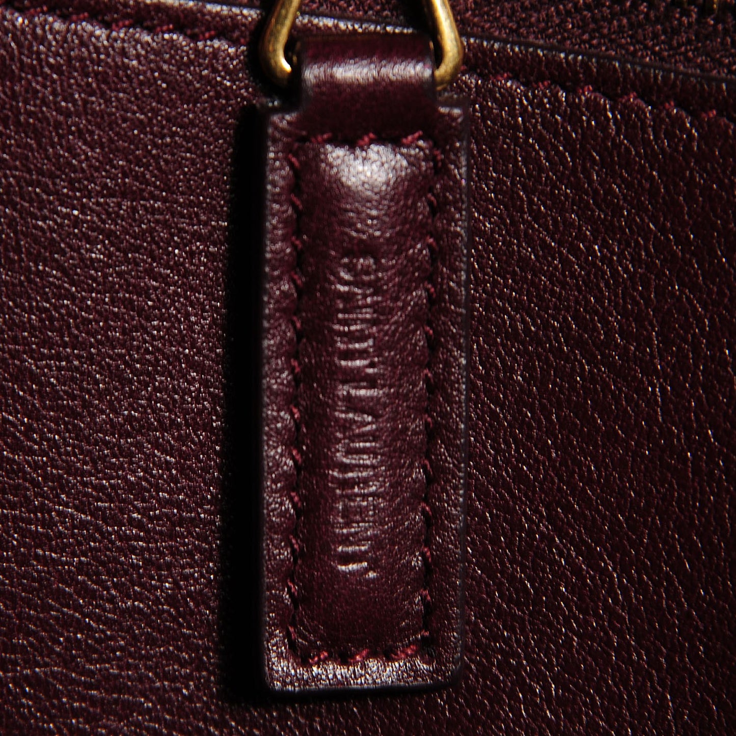 Smooth Calfskin Medium Cabas Monogram Bordeaux