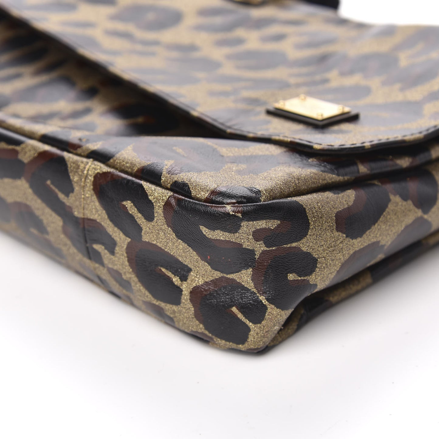 Leopard Nocturne African Queen Clutch Dore Gold