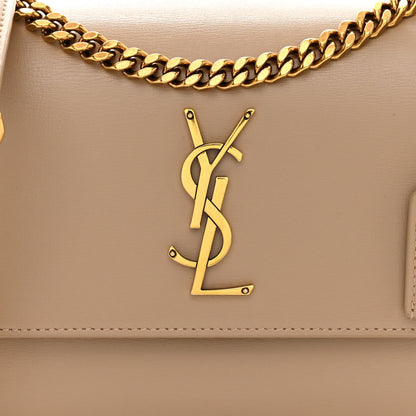 Saint Laurent Calfskin Medium Monogram Sunset Dark Beige 8 of 12