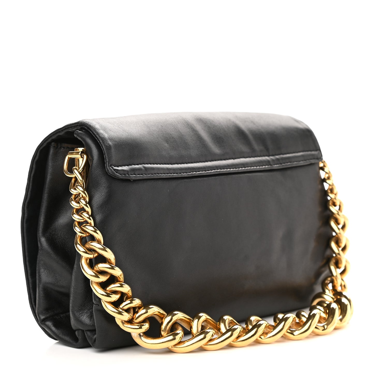 Nappa Palazzo Sultan Shoulder Bag Black