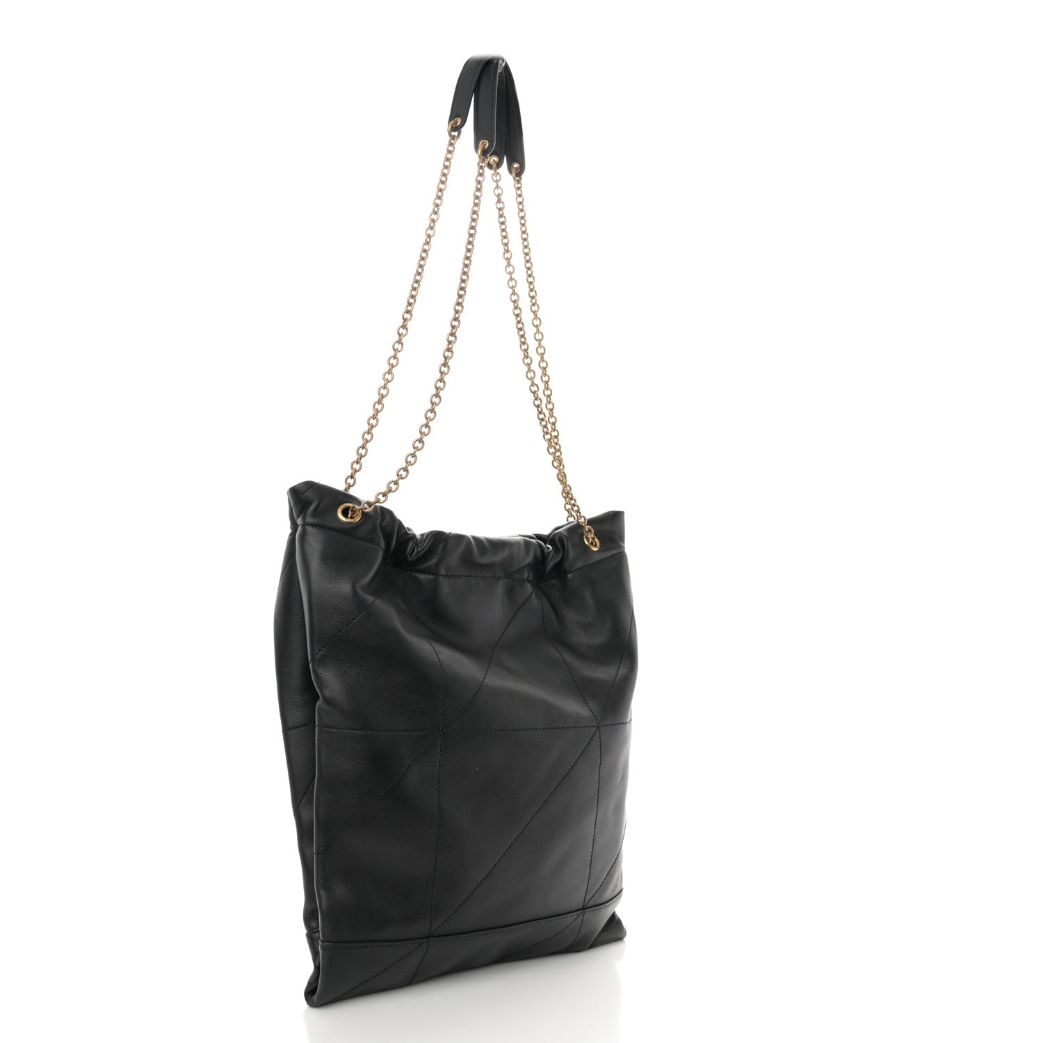 Saint Laurent Lambskin Matelasse Monogram Medium Jamie 4.3 Pochon Black 4 of 10