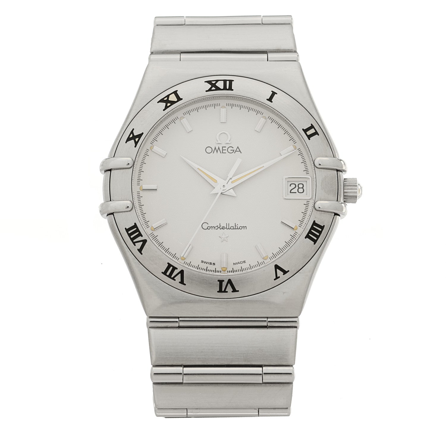Omega Stainless Steel 33mm Constellation Quartz Watch White 1512.30 1 of 4