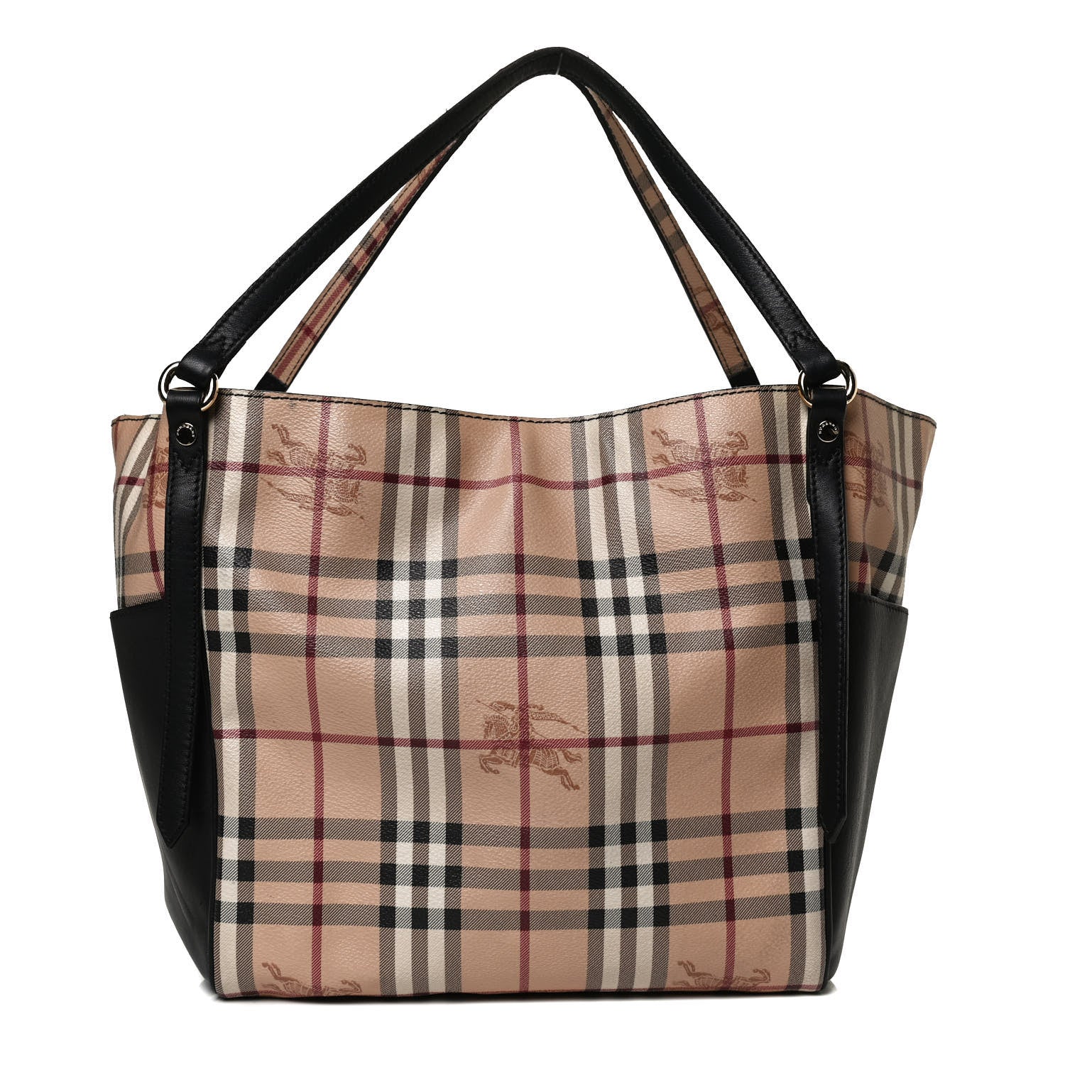 Burberry Haymarket Check Small Canterbury Tote Black 1 of 14