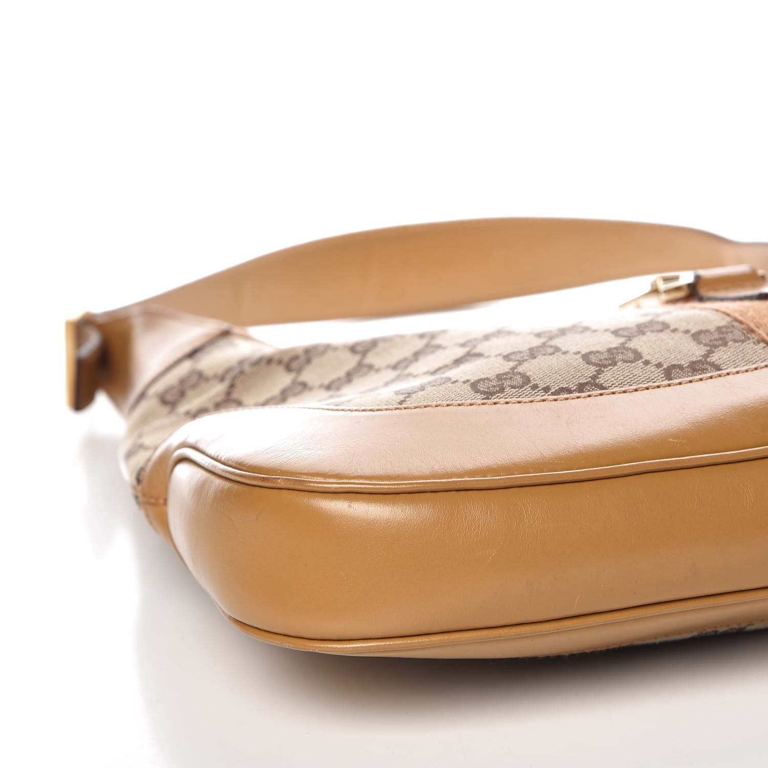 Gucci Monogram Web Jackie O Hobo Tan 8 of 16