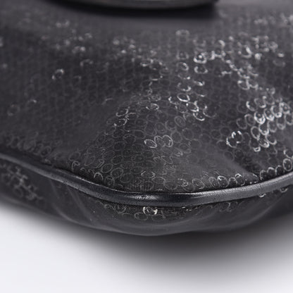 Chanel Calfskin Mesh Hidden Sequin CC Tote Black 10 of 14