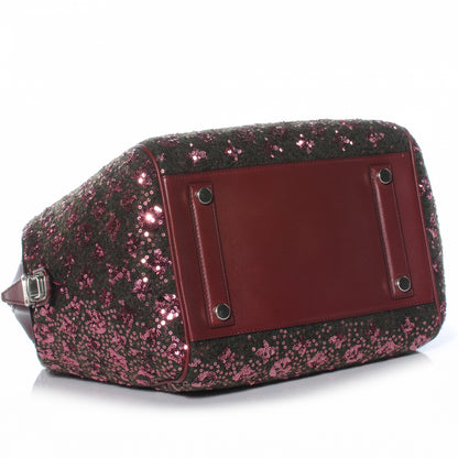 Louis Vuitton Sequin Monogram Sunshine Express North South Burgundy 4 of 8