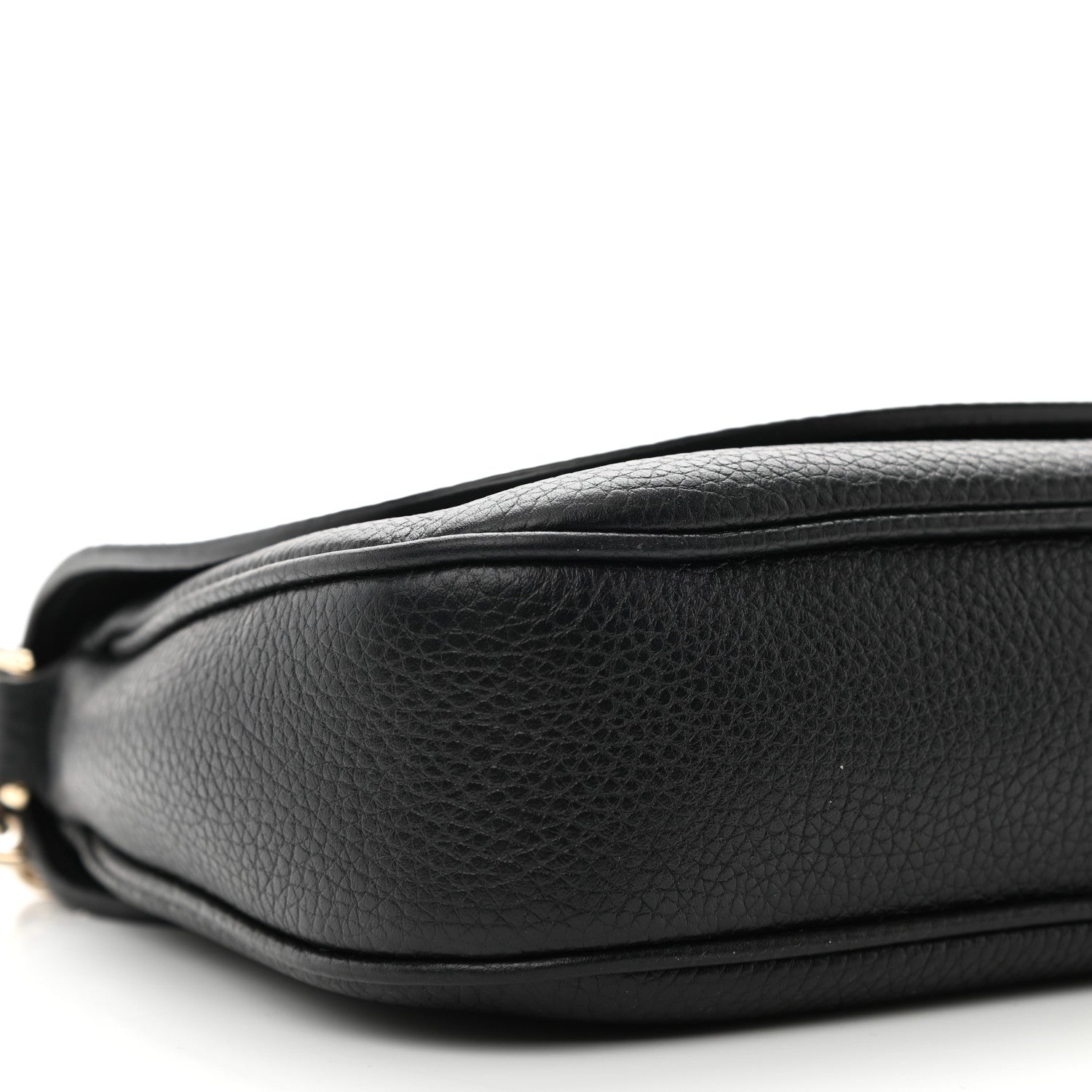 Gucci Pebbled Calfskin Medium Soho Flap Crossbody Black 9 of 10