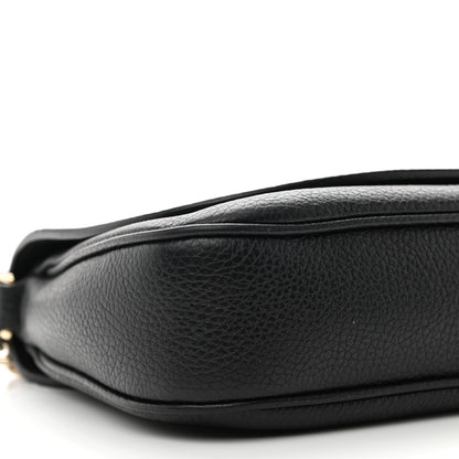 Gucci Pebbled Calfskin Medium Soho Flap Crossbody Black 9 of 10