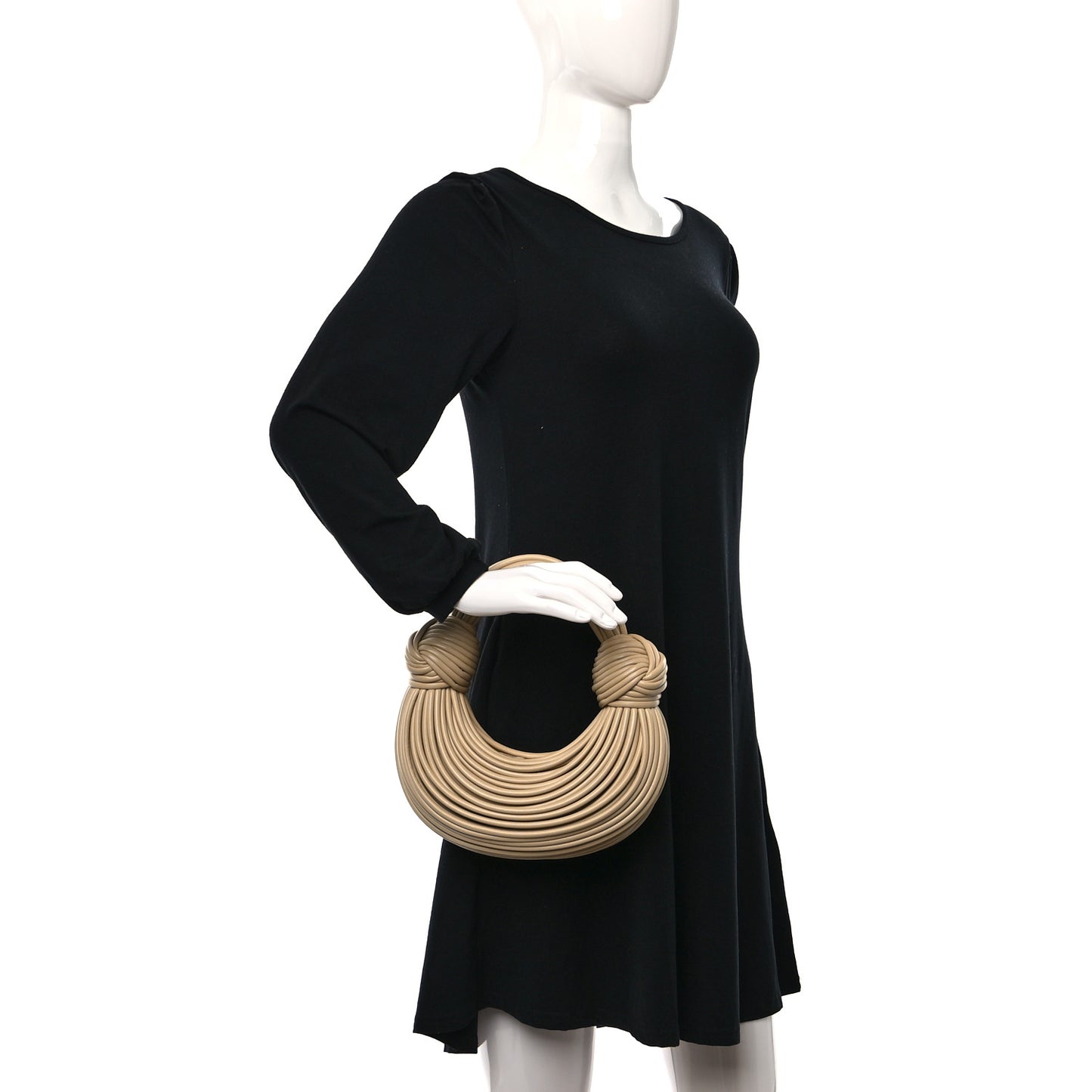Nappa Mini Tubular Double Knot Porridge
