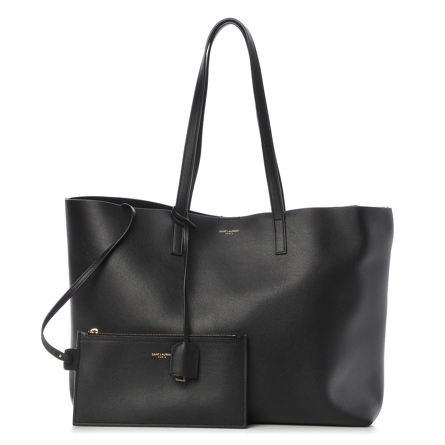 Saint Laurent Calfskin Large Shopping Tote Black 1 of 12