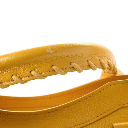 Balenciaga Chevre Silver Metallic Edge Hardware City Jaune Epi 11 of 13