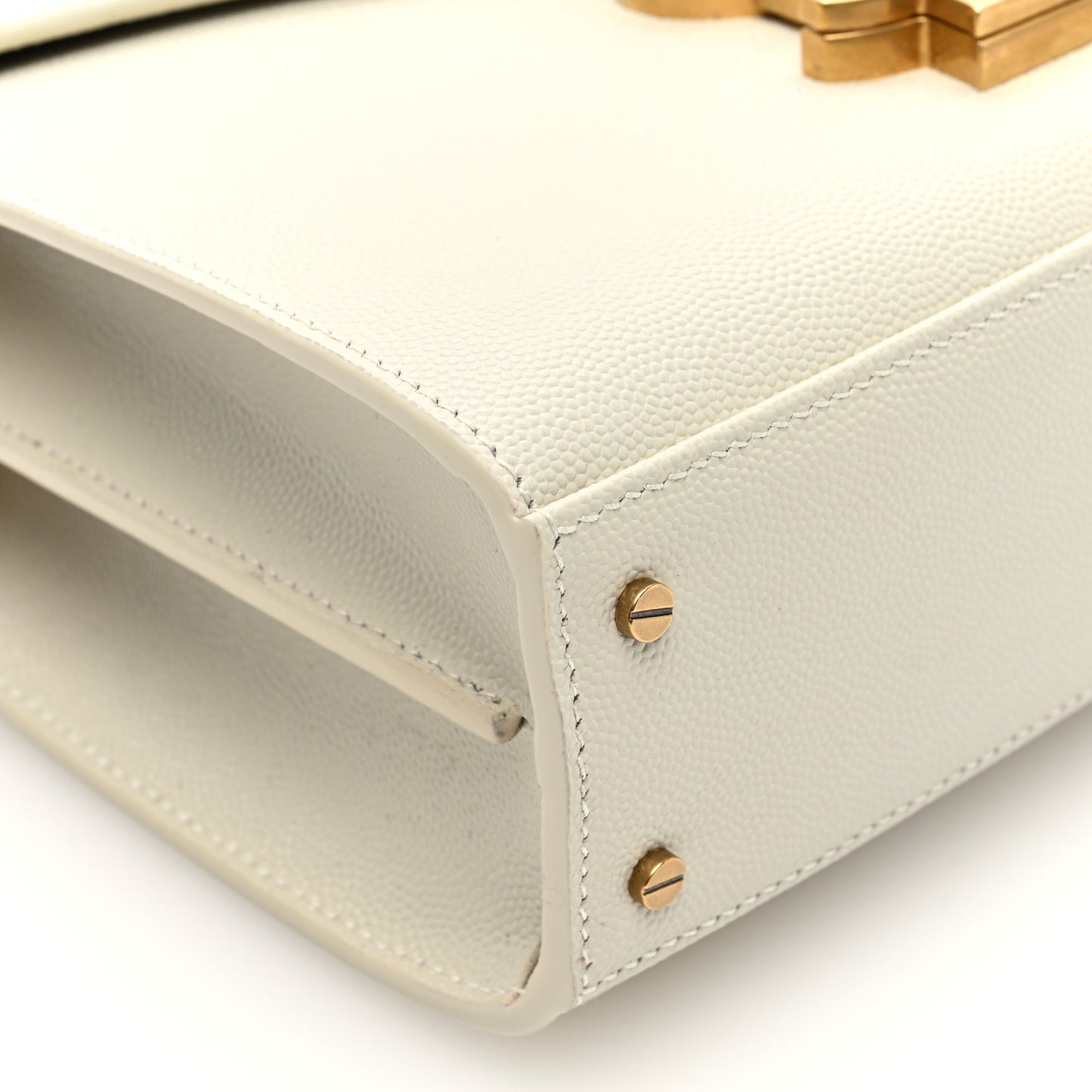 Grain de Poudre Mini Classic Monogram Cassandra Top Handle Crema Soft Rouge Legion