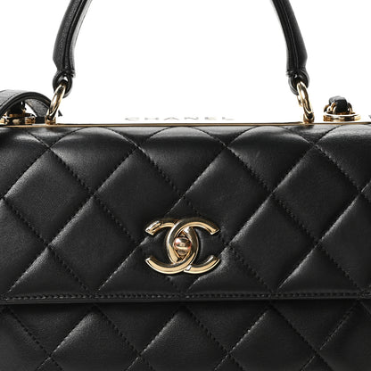 Chanel Lambskin Quilted Small Trendy CC Dual Handle Flap Bag Black 7 of 10