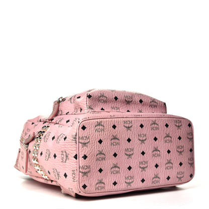 MCM Visetos Medium Side Studs Stark Backpack Soft Pink 3 of 6