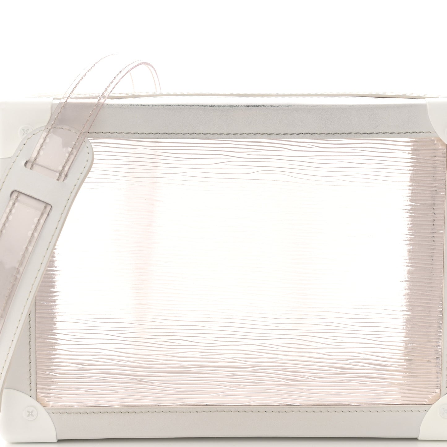 Calfskin PVC Epi Plage Soft Trunk Optic White