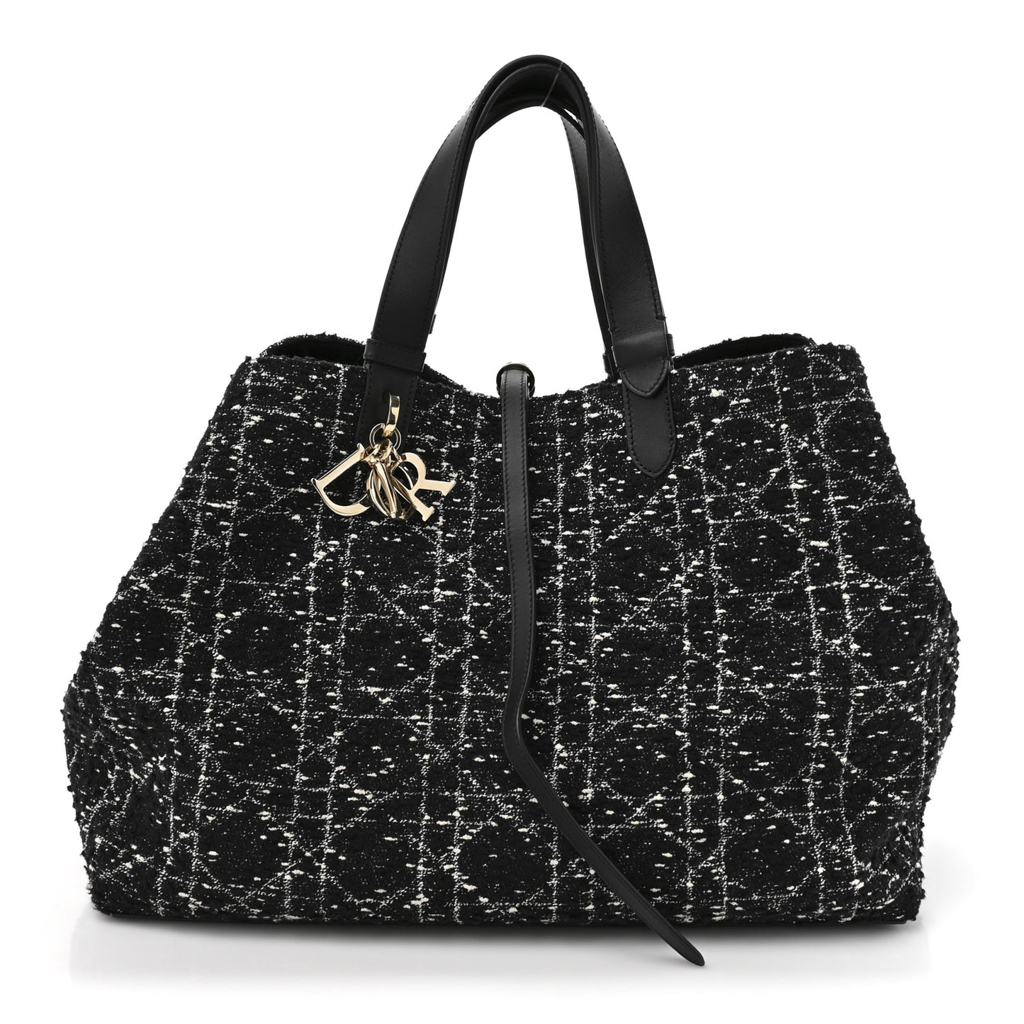 Tweed Cannage Large Toujours Black White